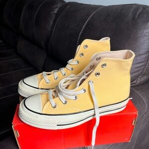 Brand New Light Yellow Converse